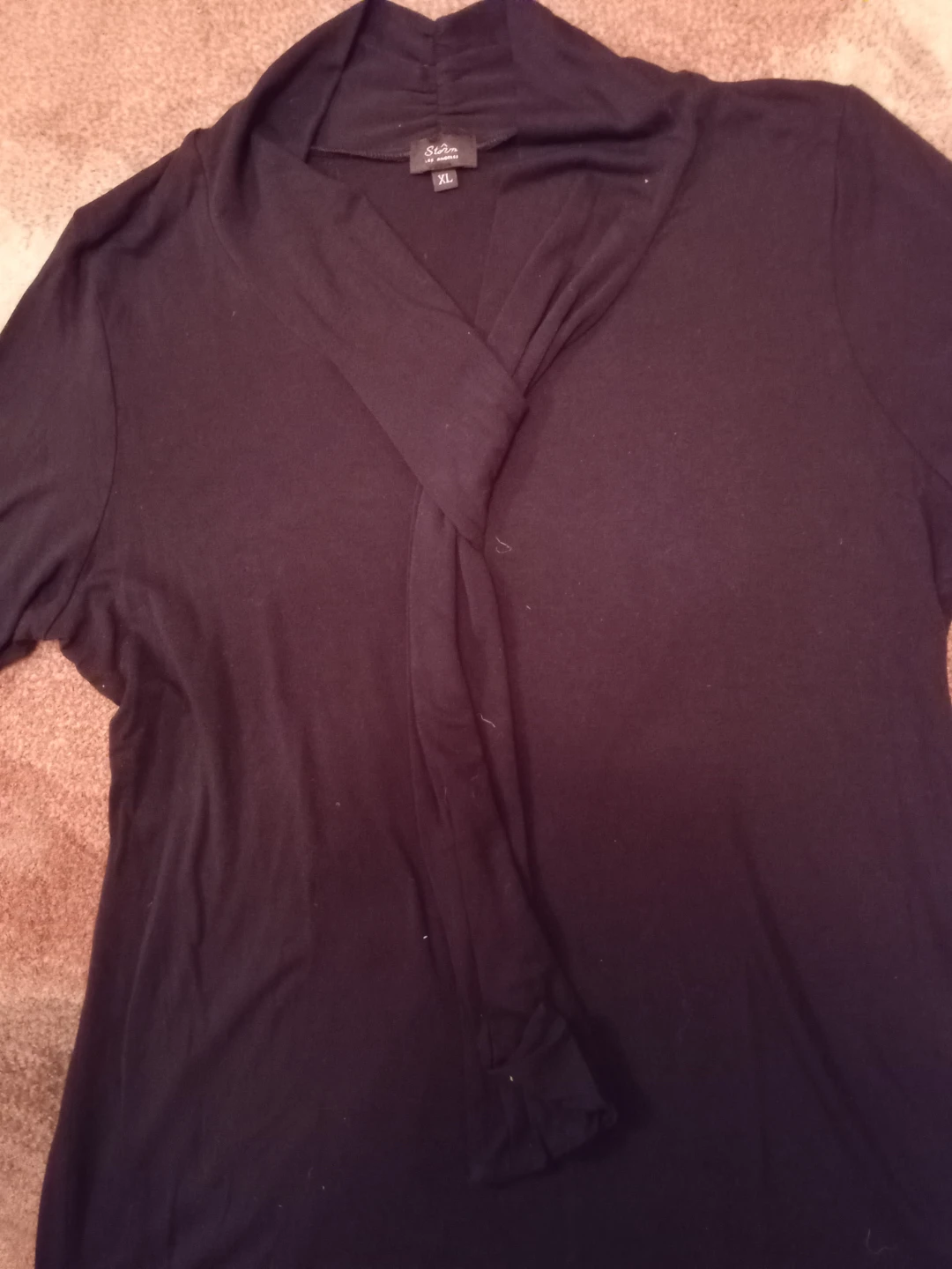 Storm Los Angeles Black Twist Neck Top XL - photo 2