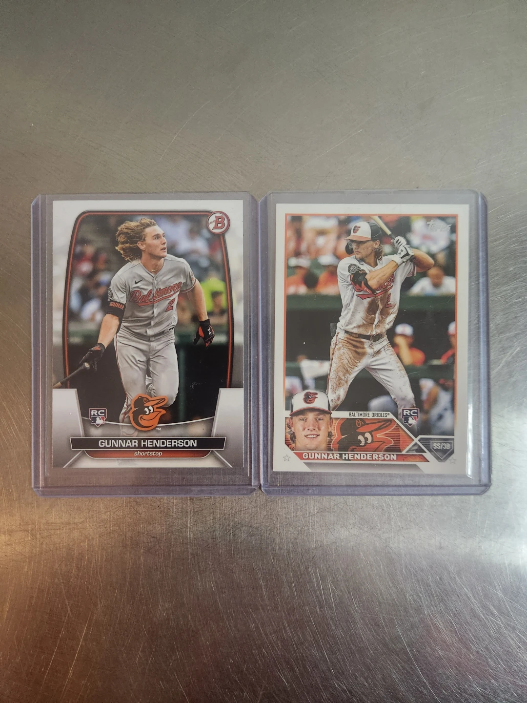 Gunnar Henderson Baltimore Orioles Baseball Cards (Lot of 2)