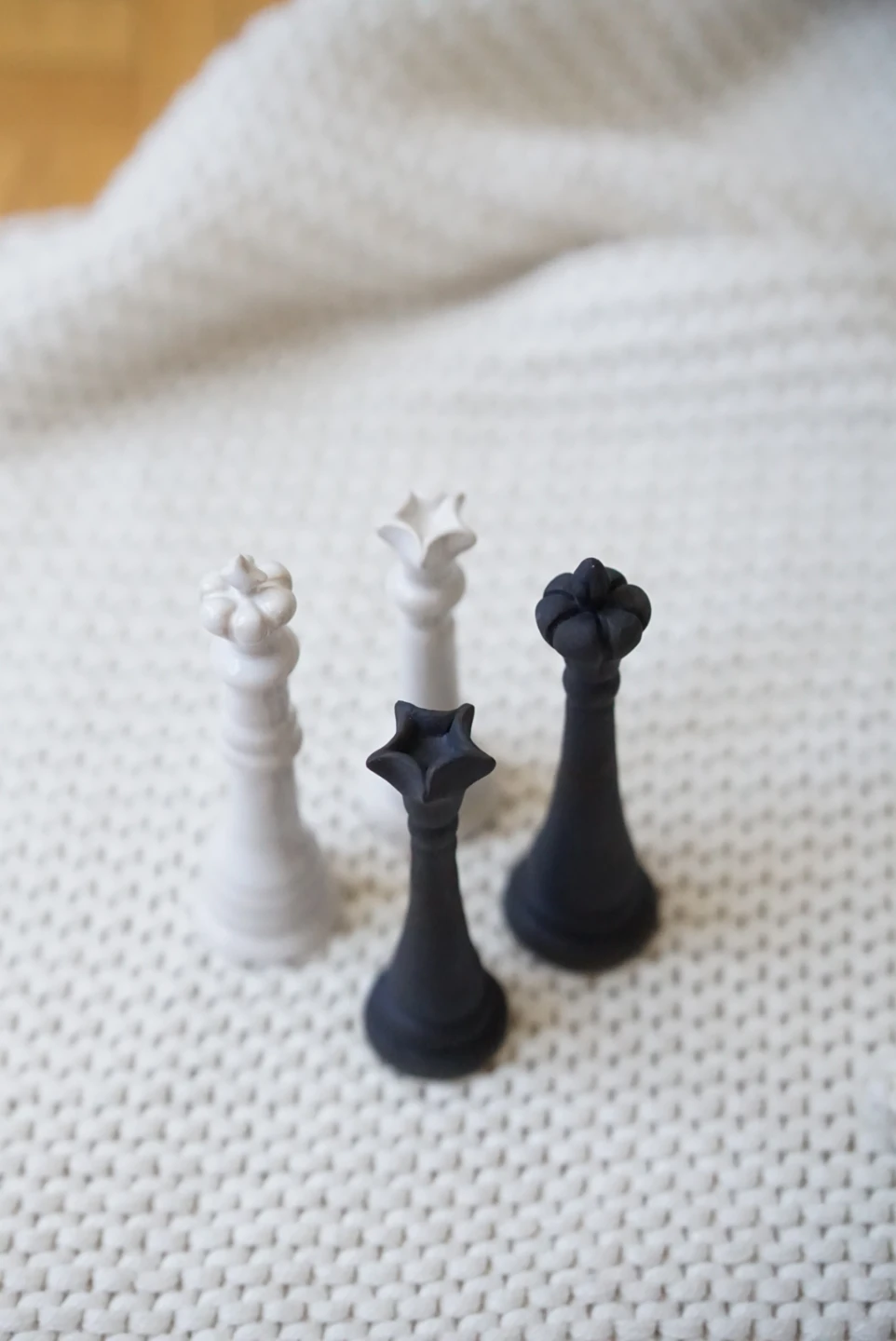 Handmade Ceramic Chess Set - King and Queen
