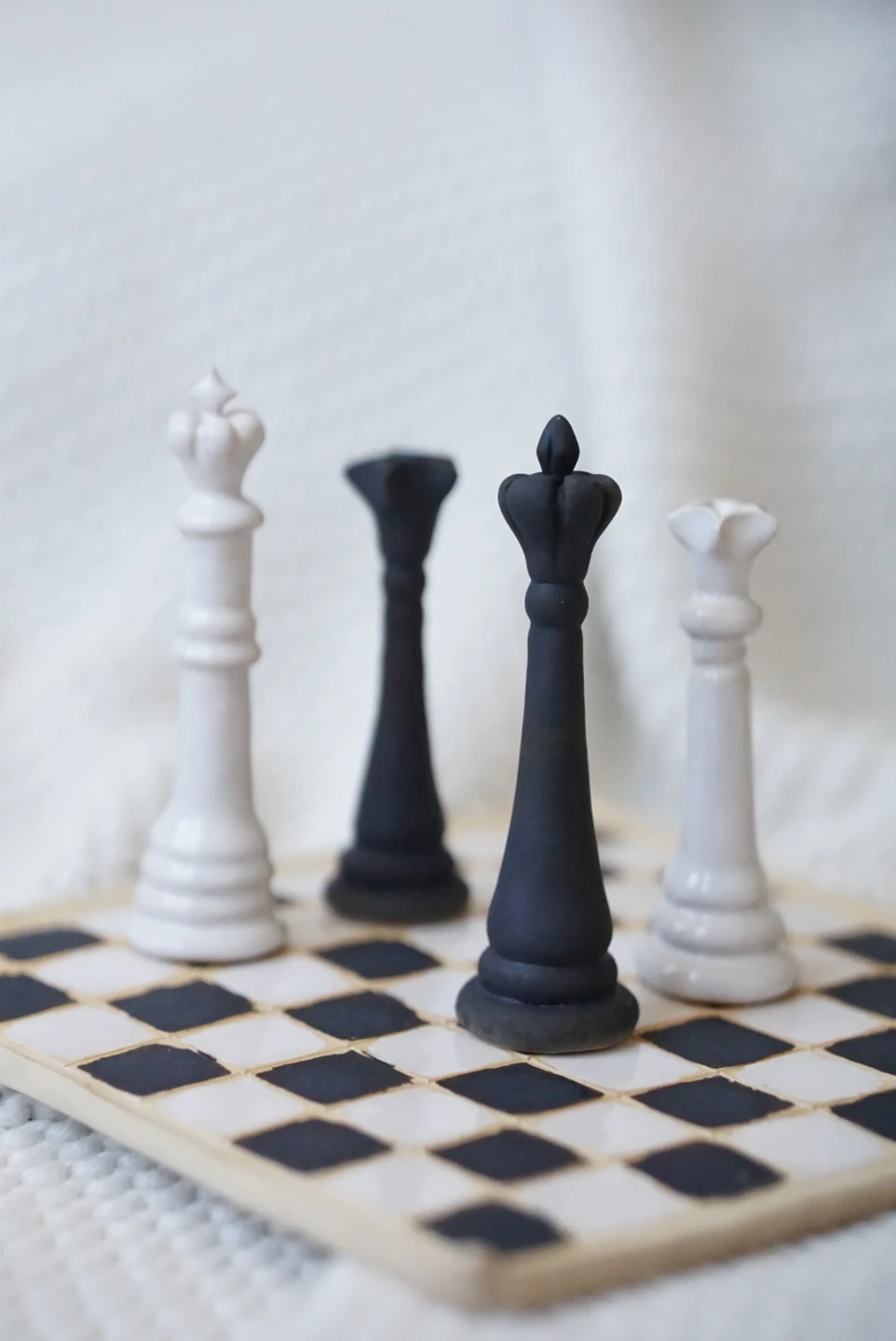 Handmade Ceramic Chess Set - King and Queen - photo 2