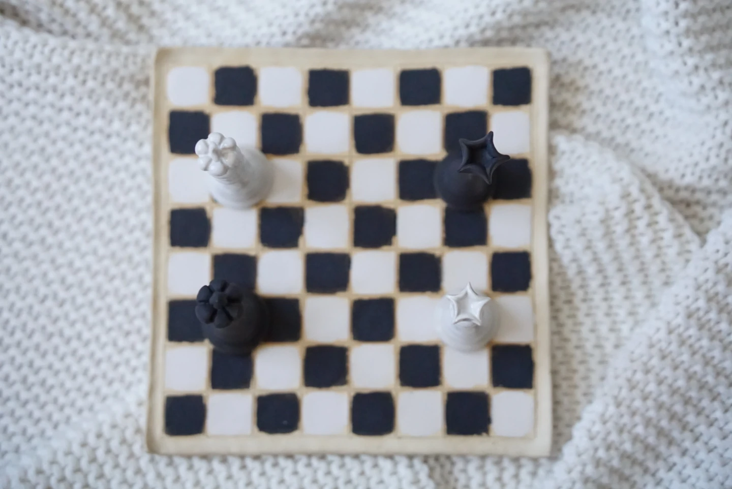 Handmade Ceramic Chess Set - King and Queen - photo 3