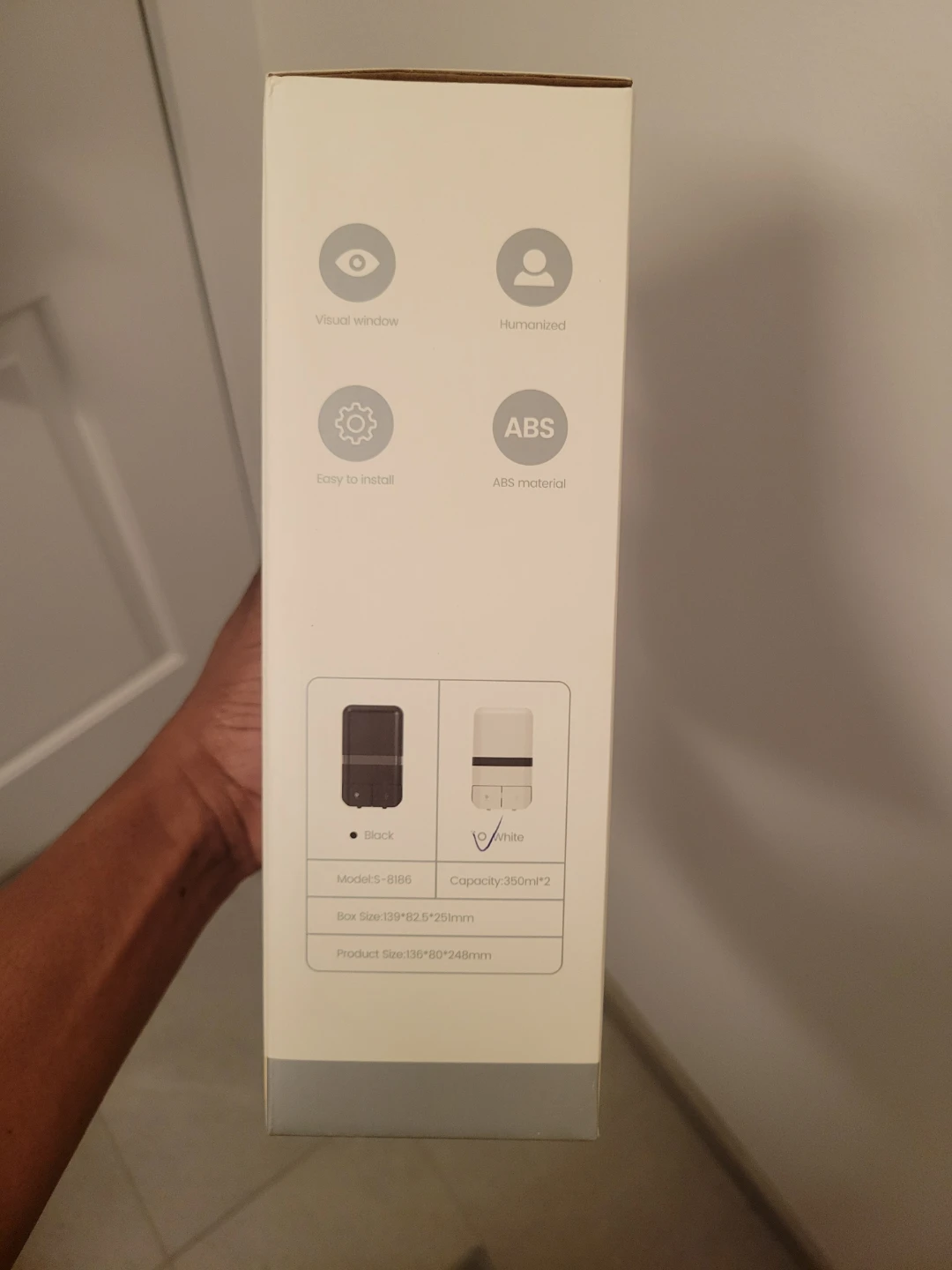 White Manual Soap Dispenser (BNIB) - photo 3