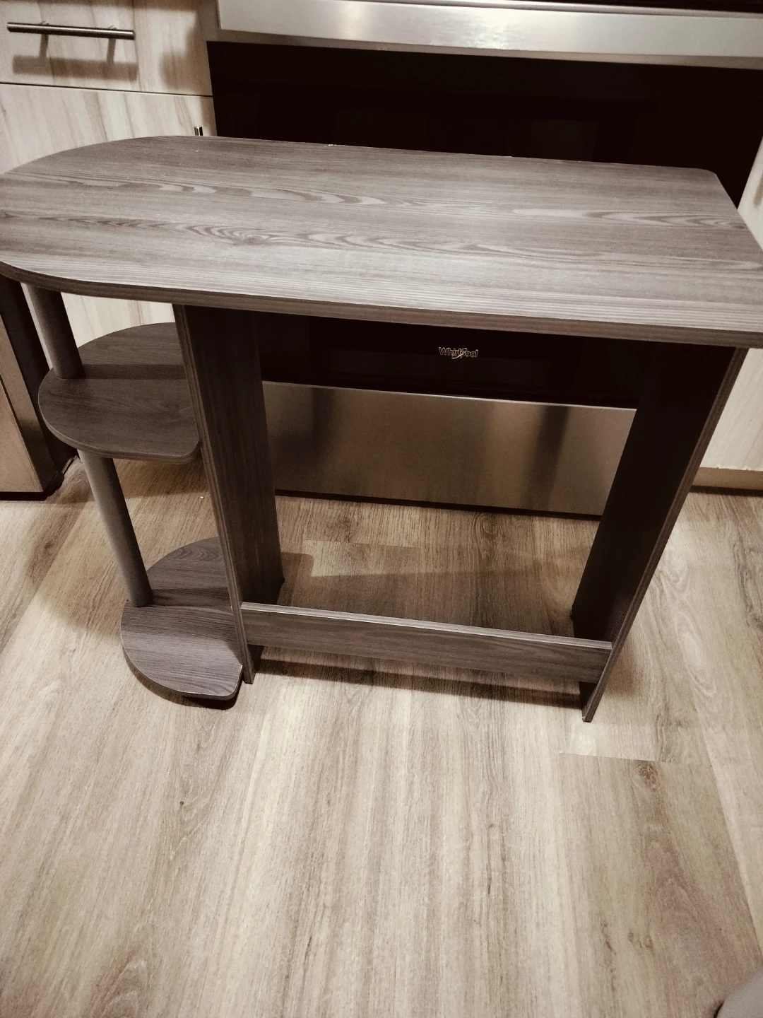 Grey Wood Compact Study Table - photo 2