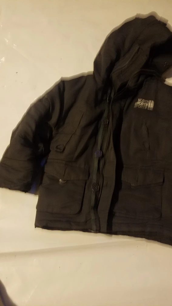 North Sportif Black Hooded Winter Jacket - photo 2
