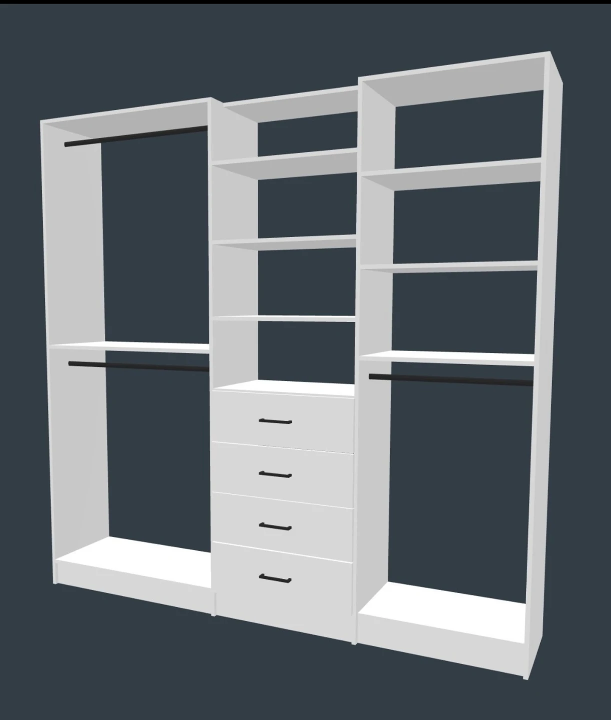 Closet System with Shelves and Drawers / walking closet - photo 3