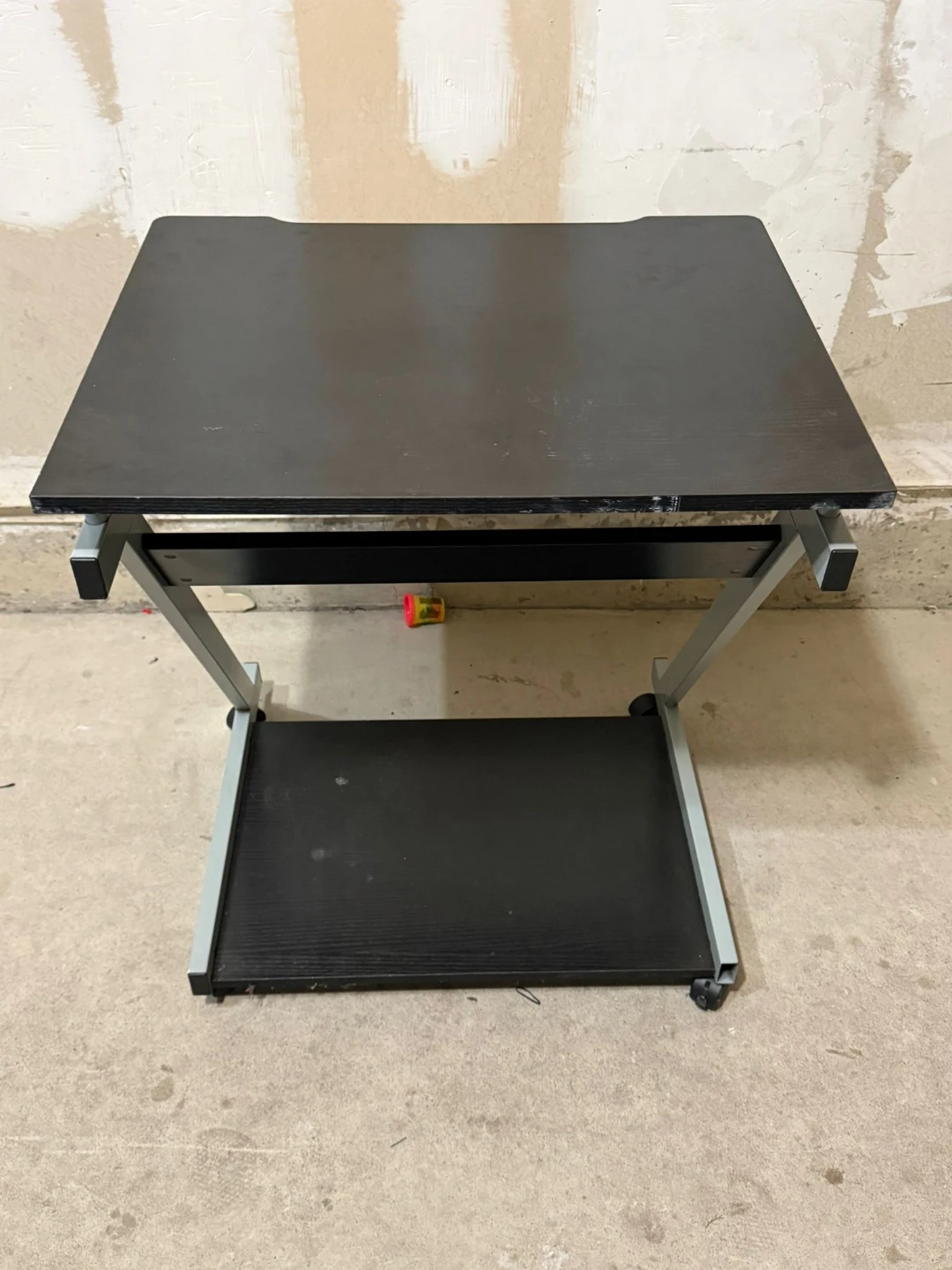 Black Rolling Laptop Desk with Keyboard Tray - photo 2