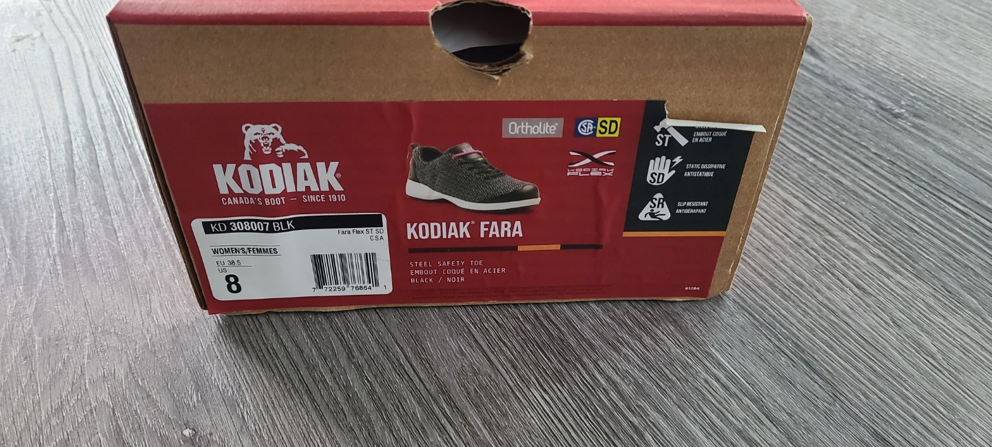 Kodiak Fara Steel Toe Safety Shoes - Black
