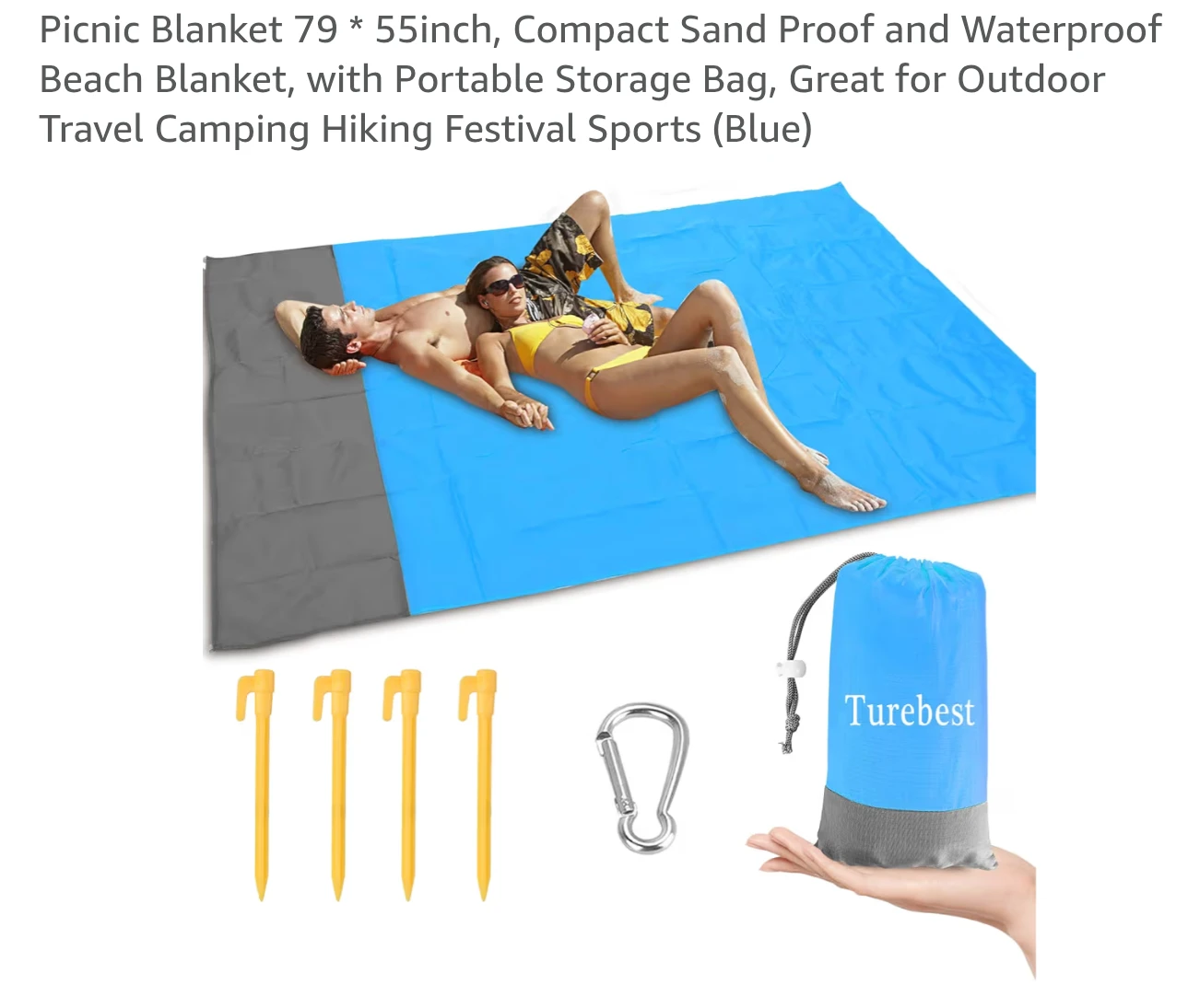 Turebest Picnic Blanket 🏆 - photo 2