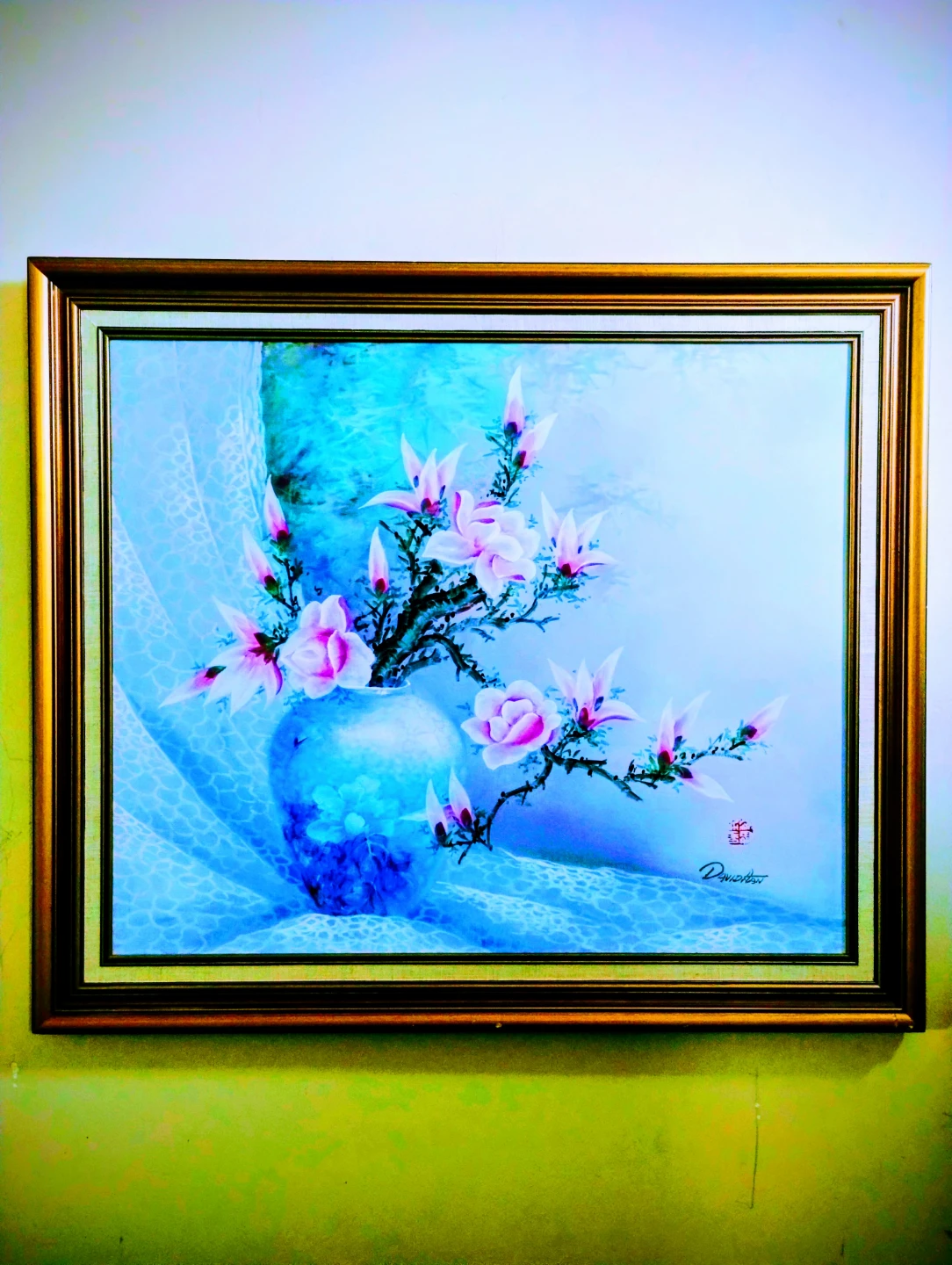 Free delivery. oil painting, framed, signed. 28x24 inches. $45. - photo 2