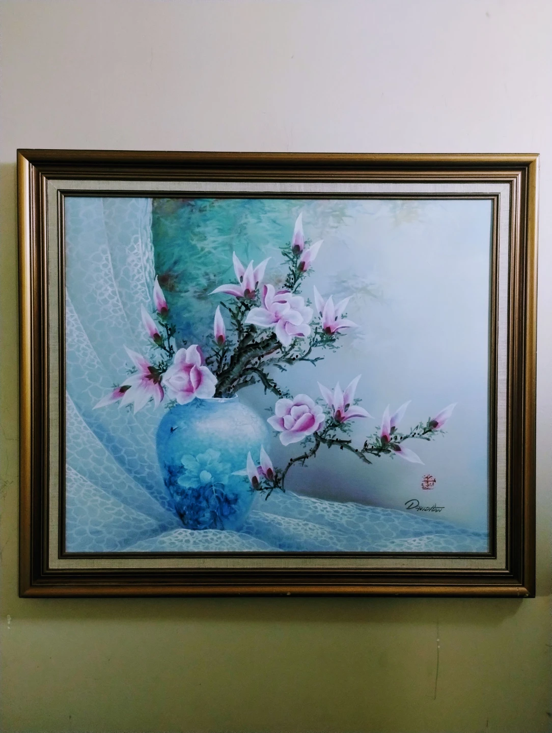 Free delivery. oil painting, framed, signed. 28x24 inches. $45. - photo 3