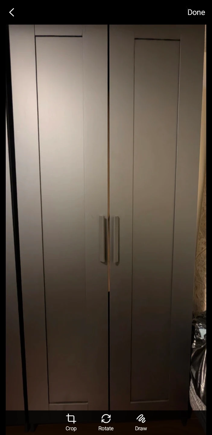 Black Double Door Wardrobe