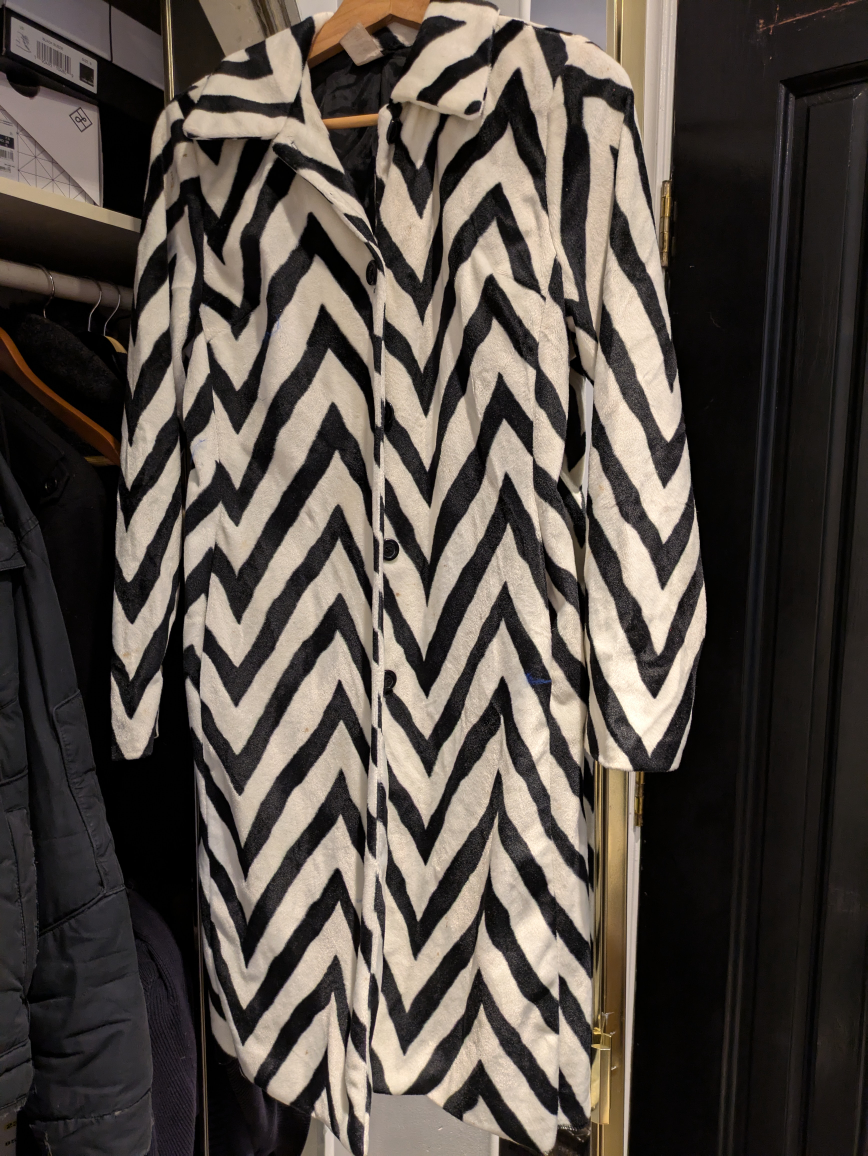 Faux fur coat (xs/s)