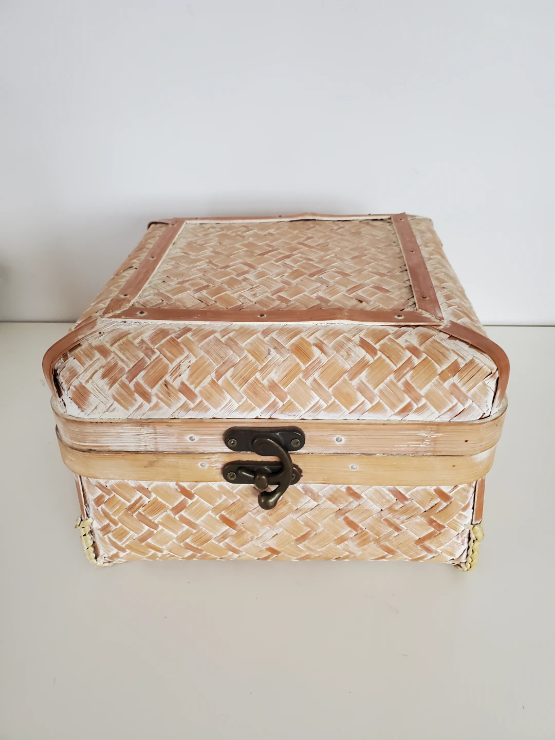 Woven Cane Box...Vguc