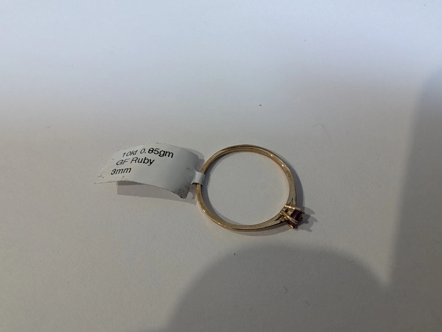 Brand New 10K Gold Ruby Ring For Sale - photo 5