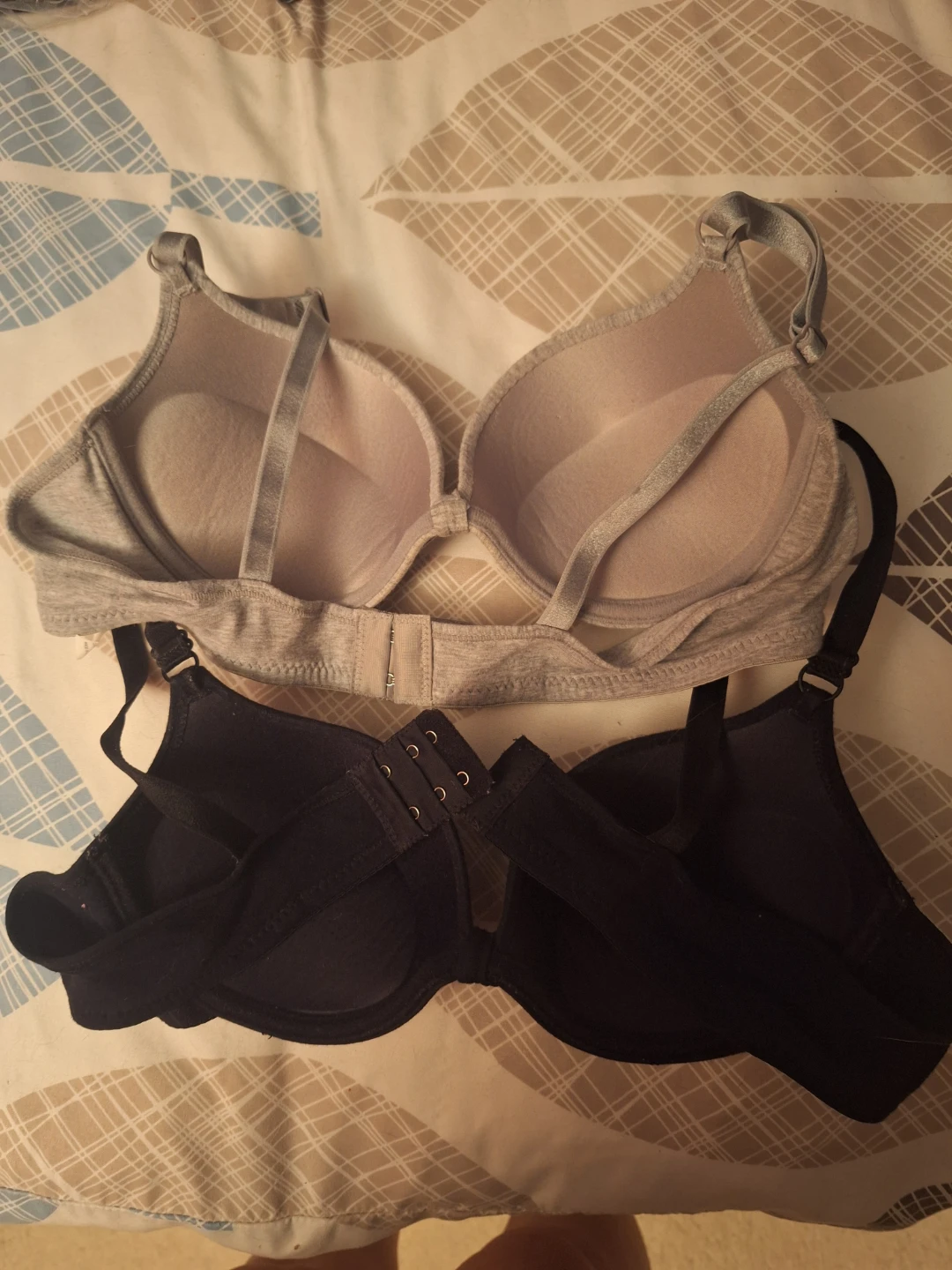 2 Medium Bras - Grey & Black - photo 2