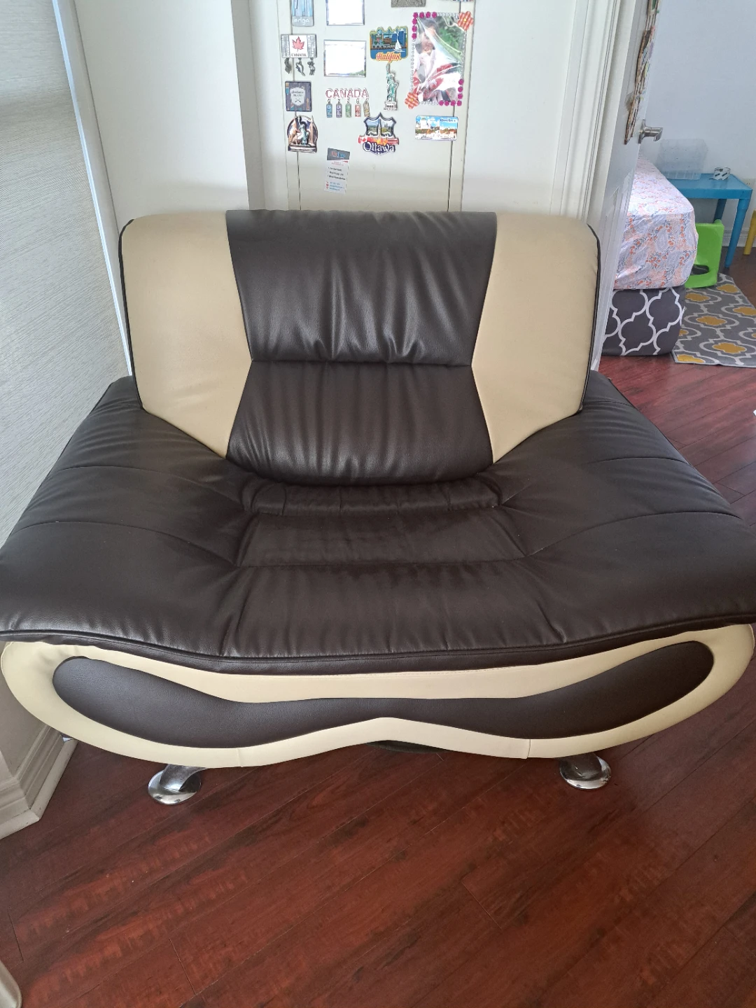Modern Leather Accent Chair