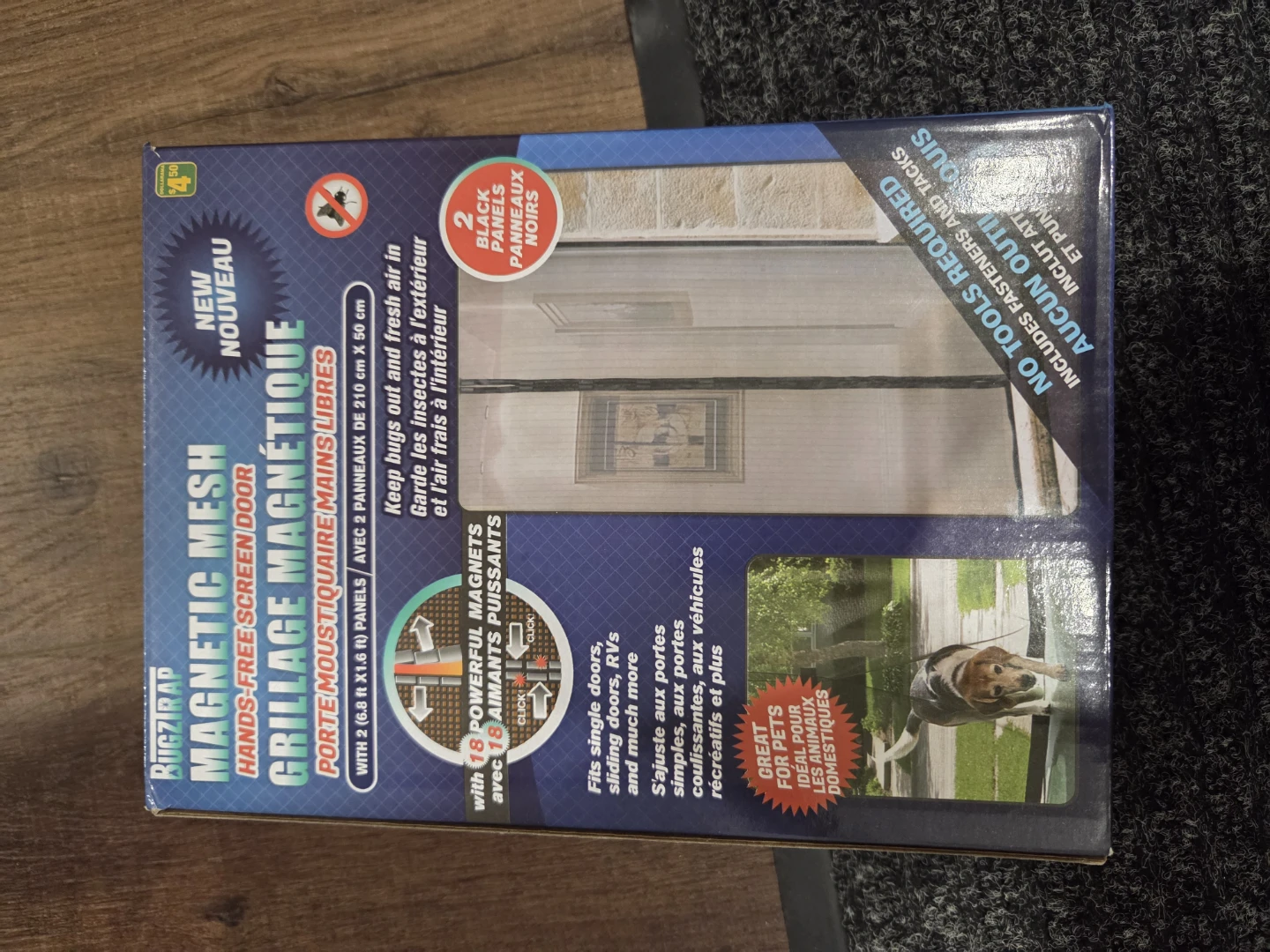 Magnetic Mesh Hands-Free Screen Door