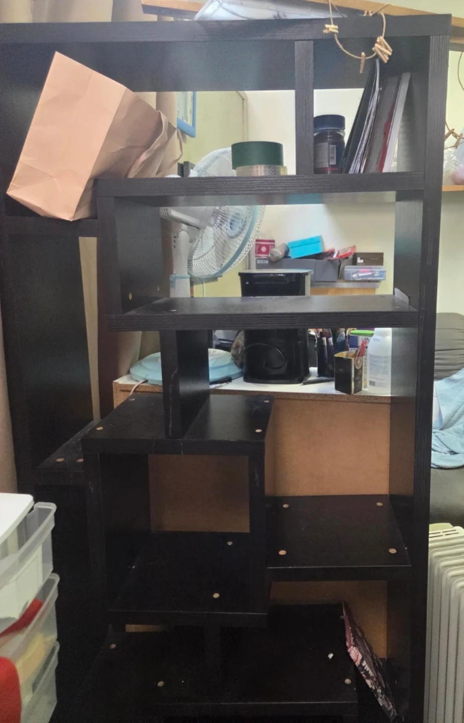 Brown Bookshelf with Multiple Shelves - photo 2