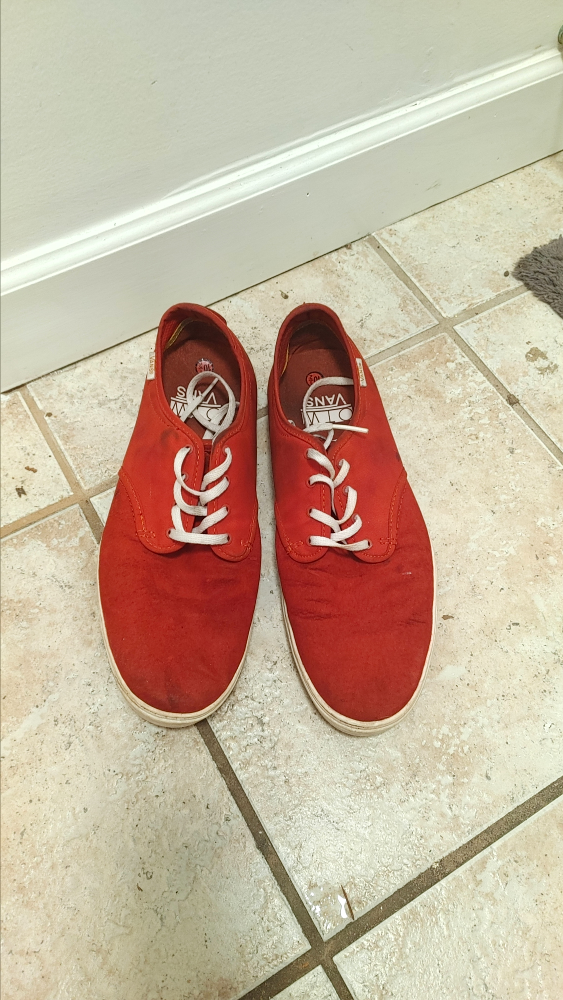 Vans Red Men's sneakers size 11