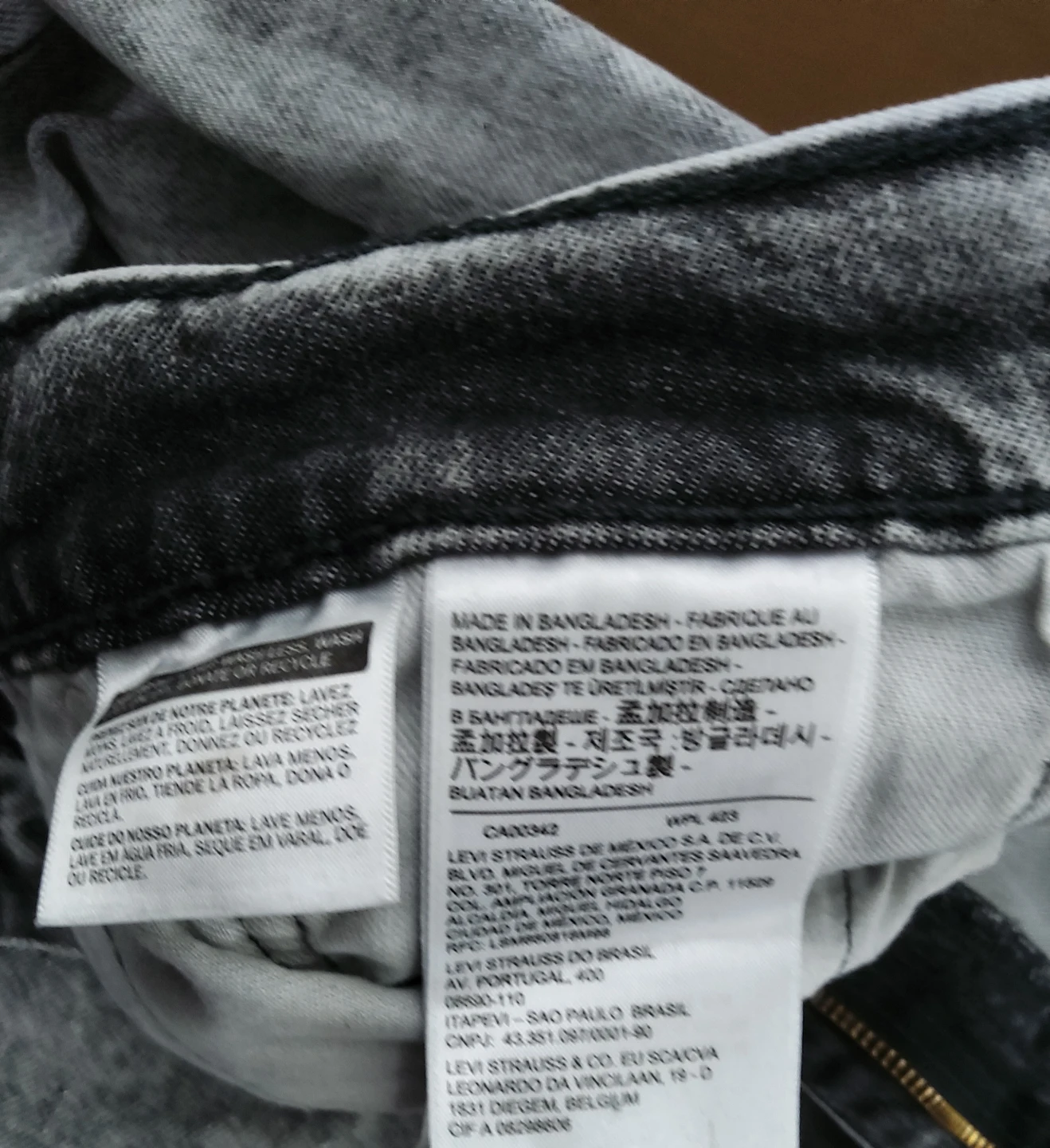 Levi's 512 Jeans - Grey Wash - W 33 L 32 - photo 5