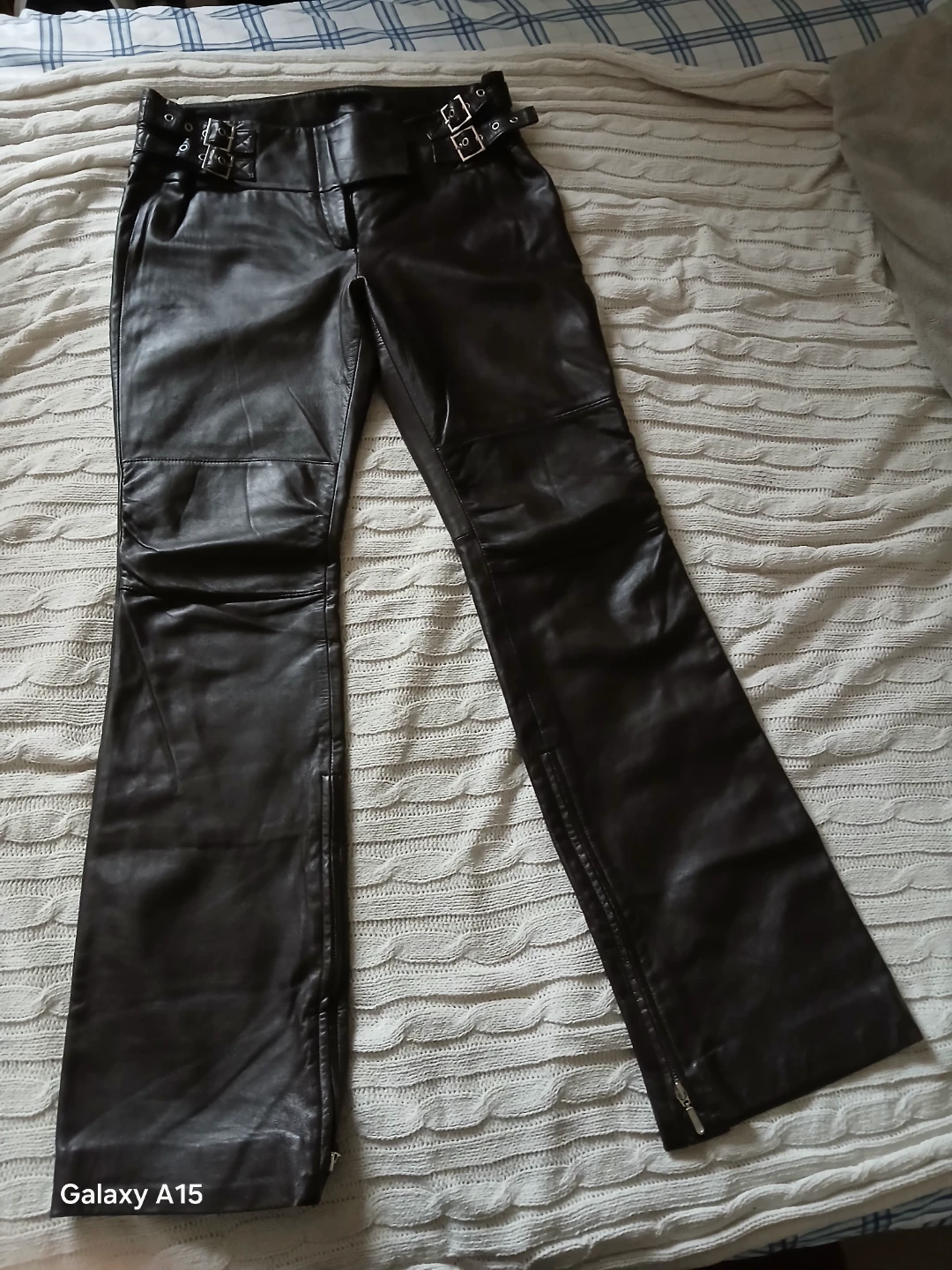 Sandra Angelozzi Faux Leather Pants Size 36 - photo 2