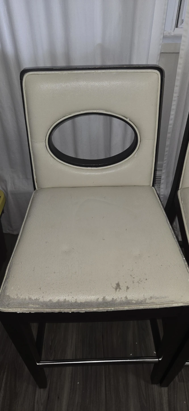 Pair of Cream Counter Stools - photo 3