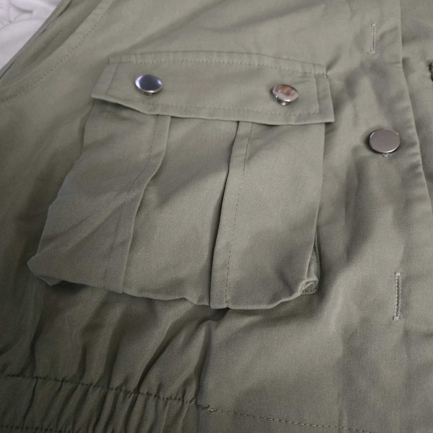 SHEIN Utility Vest - Olive Green - photo 2
