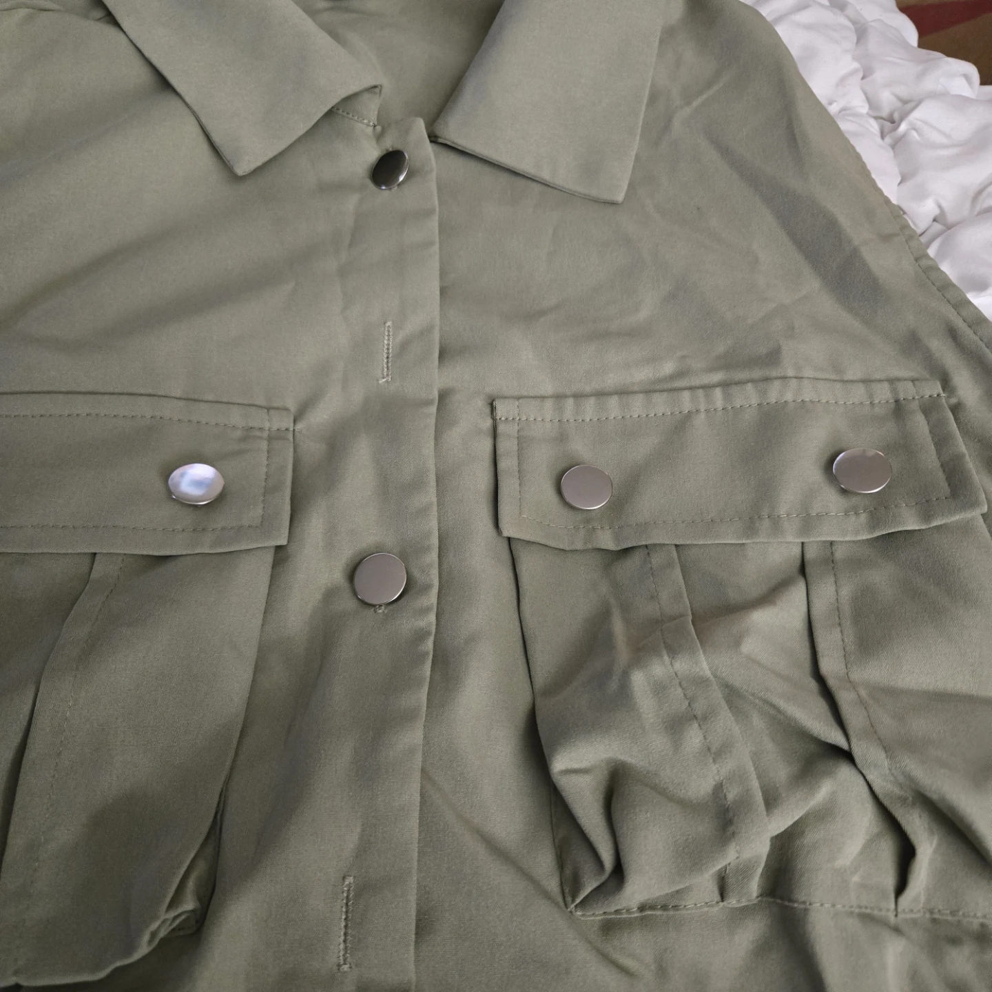 SHEIN Utility Vest - Olive Green - photo 3