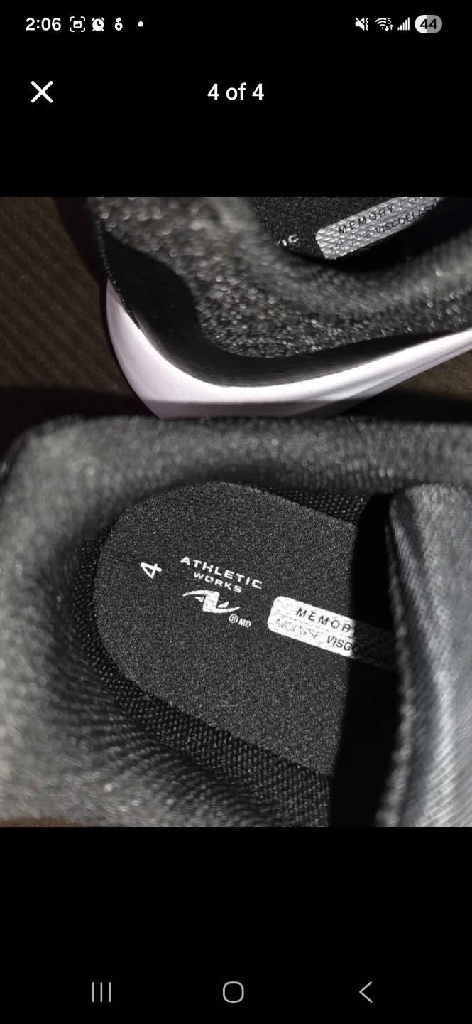 Athletic Works Black Sneakers - Size 4 - photo 3