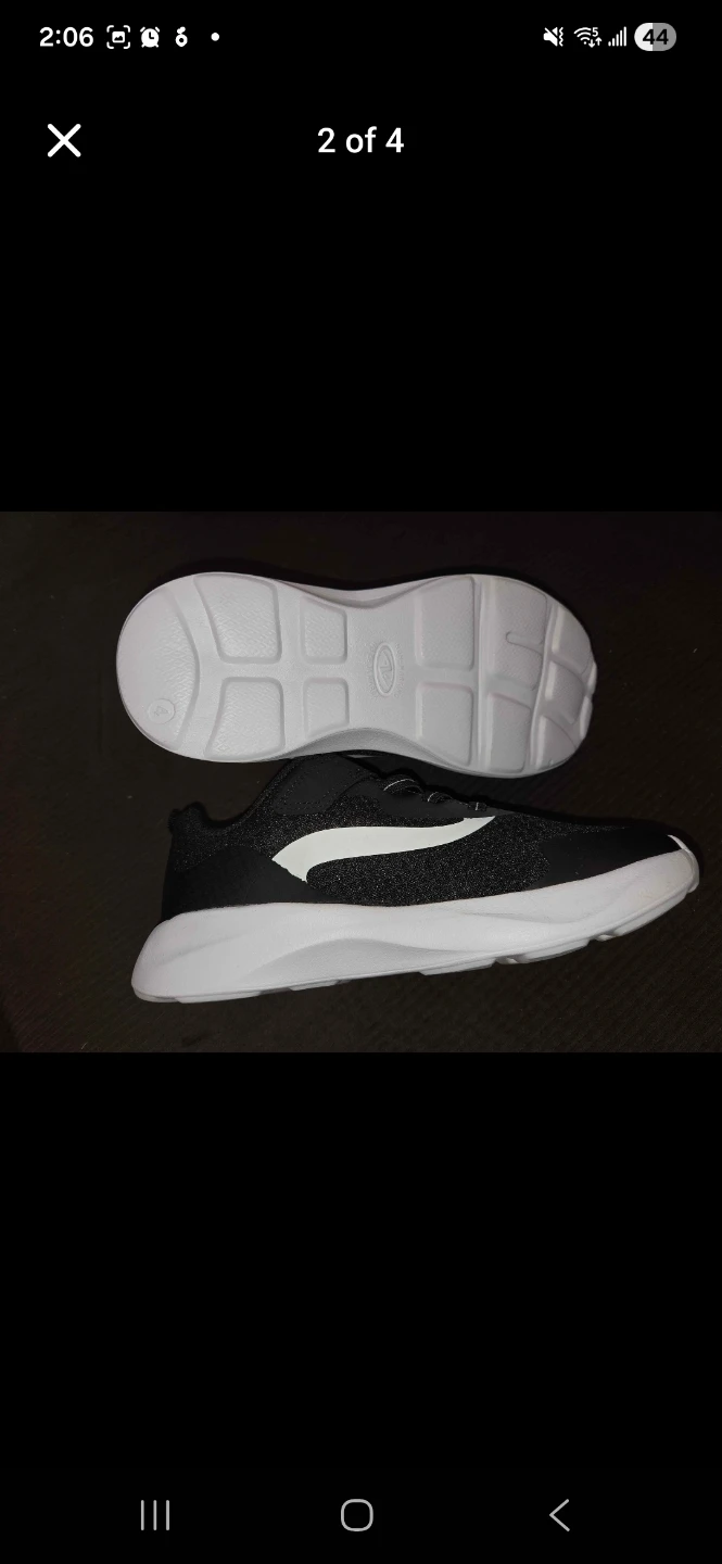 Athletic Works Black Sneakers - Size 4 - photo 4