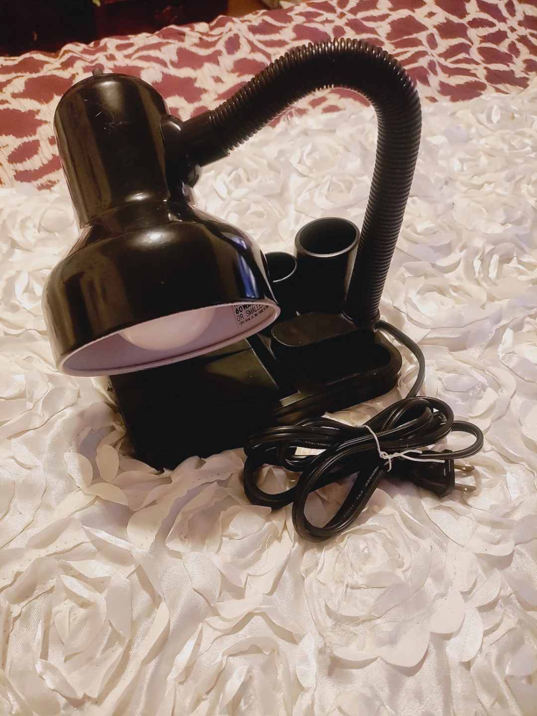 🥕Black Adjustable Gooseneck Desk Lamp with Pen Holder - photo 4