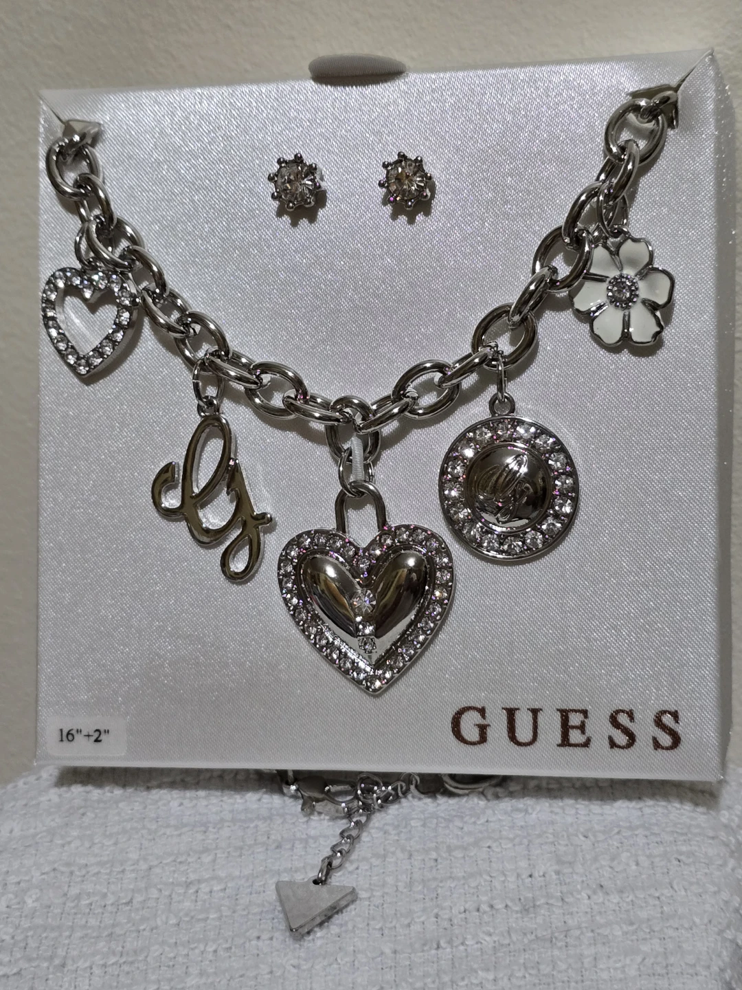 Guess Charm Necklace and Earrings Set - photo 2