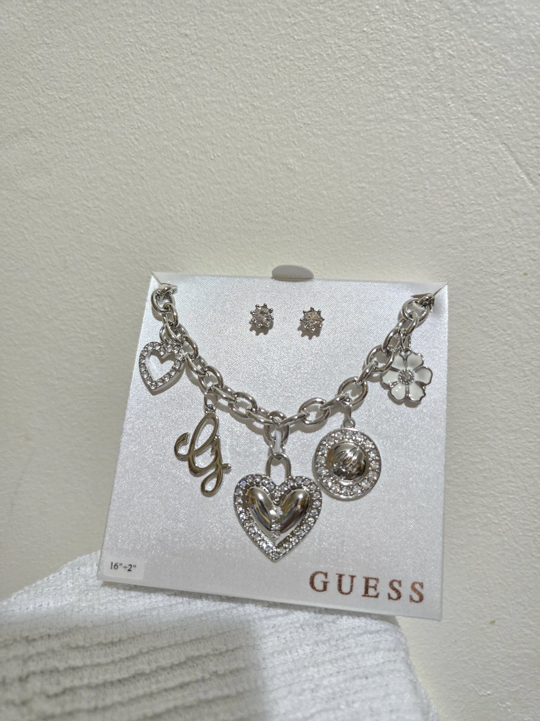 Guess Charm Necklace and Earrings Set - photo 5