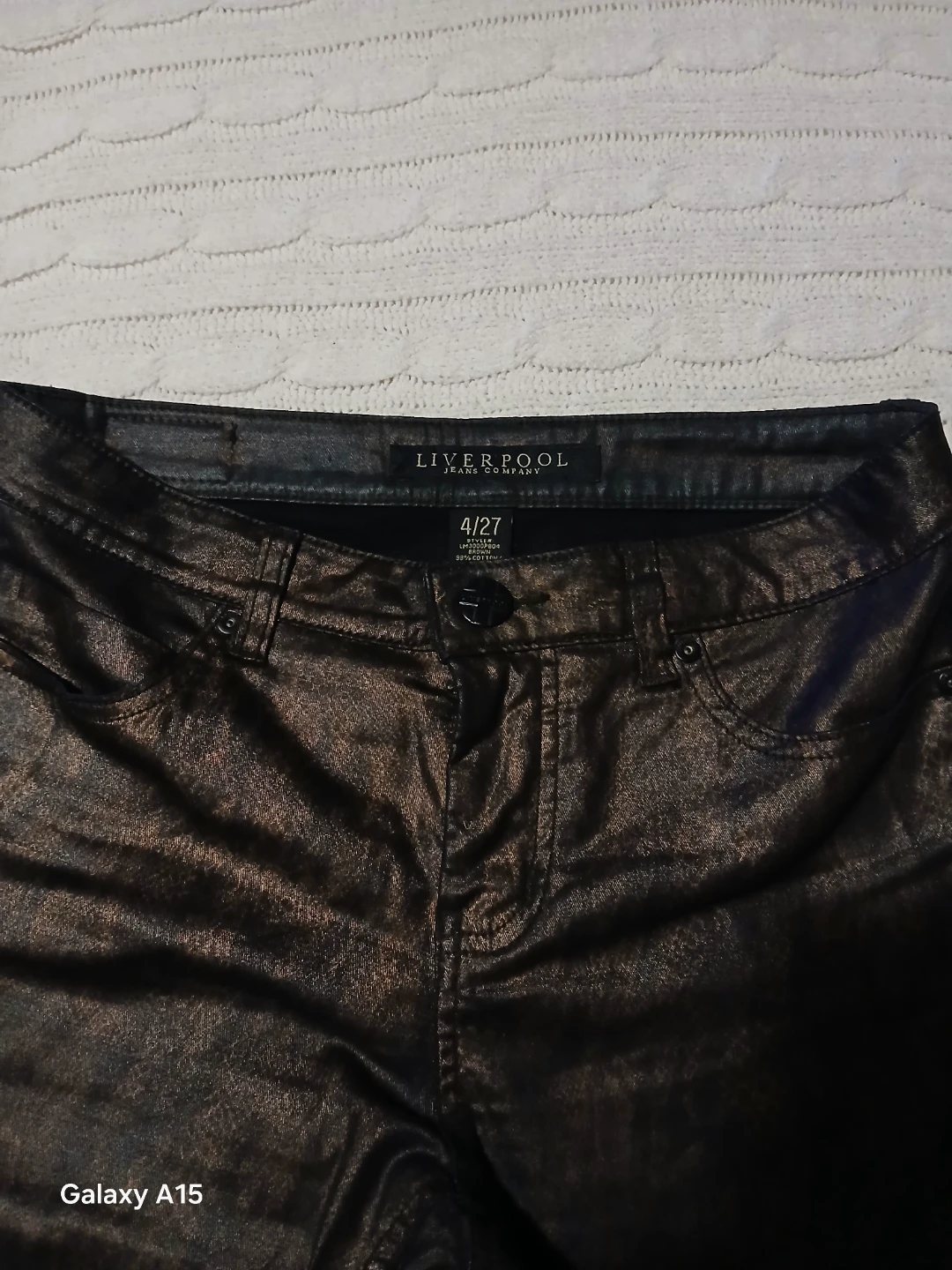 Liverpool Jeans Women's Size 4/27 Black Shiny Pants - photo 3
