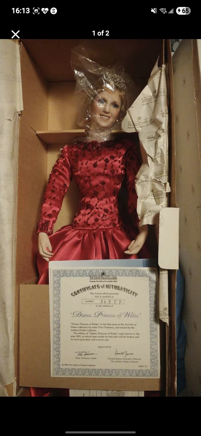 Ashton-Drake Galleries Diana Princess of Wales Doll
