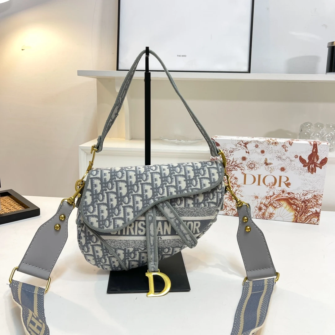 Grey Saddle Bag