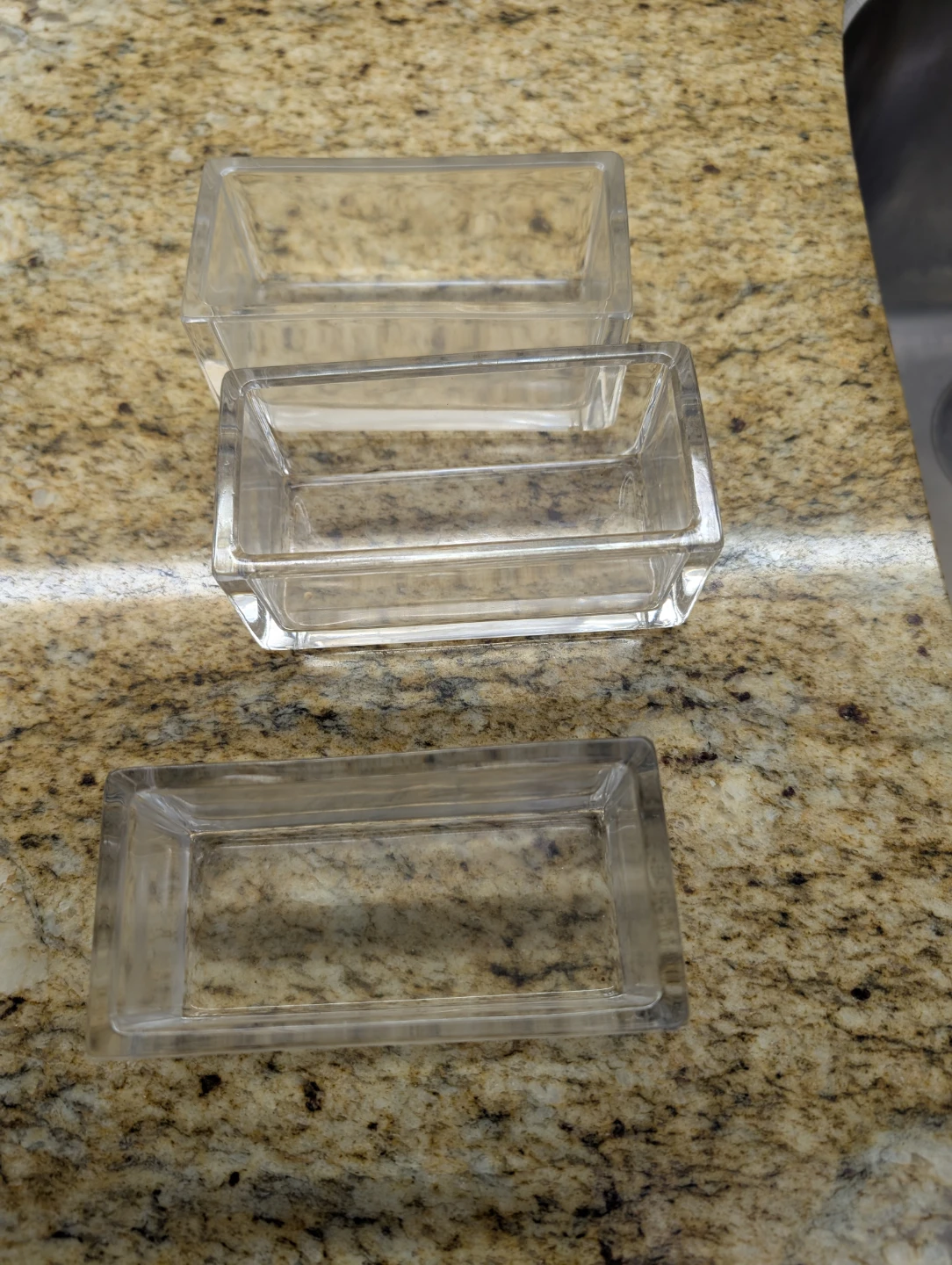 Clear Glass Trays and Wine Glasses - photo 2