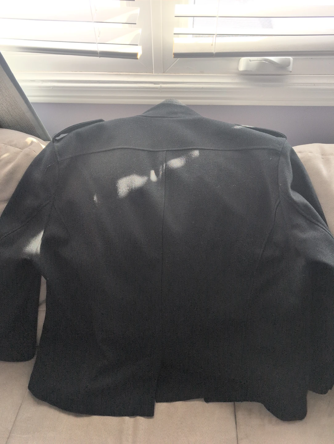 JONES NEW YORK Black Wool Blend Military Style Jacket XL - photo 3