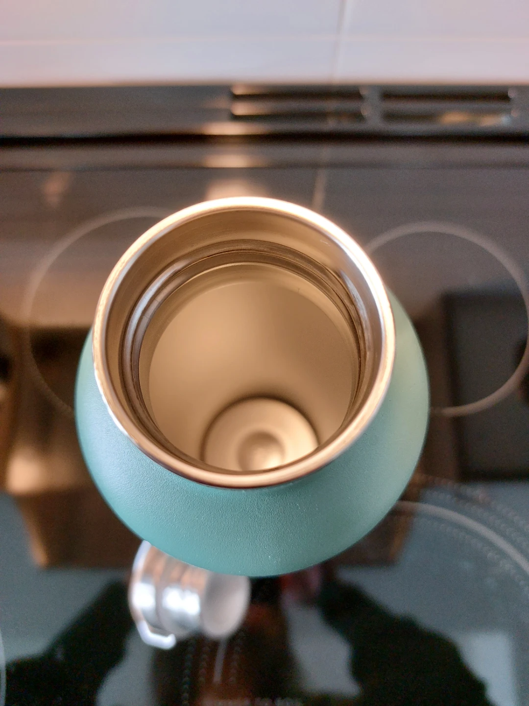 Green 1L insulated stainless steel water bottle - photo 4
