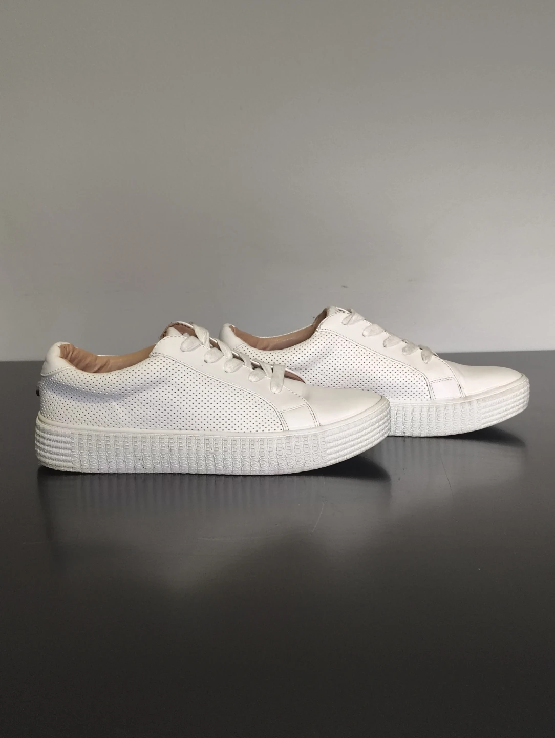 All-White Steve Madden Sneaker's - Platform Sole - photo 2