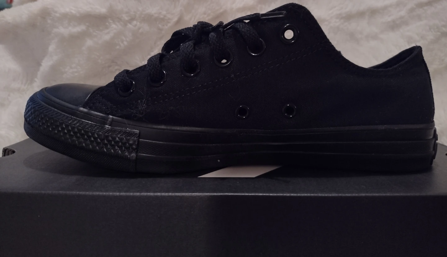 Converse All Star Low Top Mono Black Shoes UNISEX Brand New - photo 2