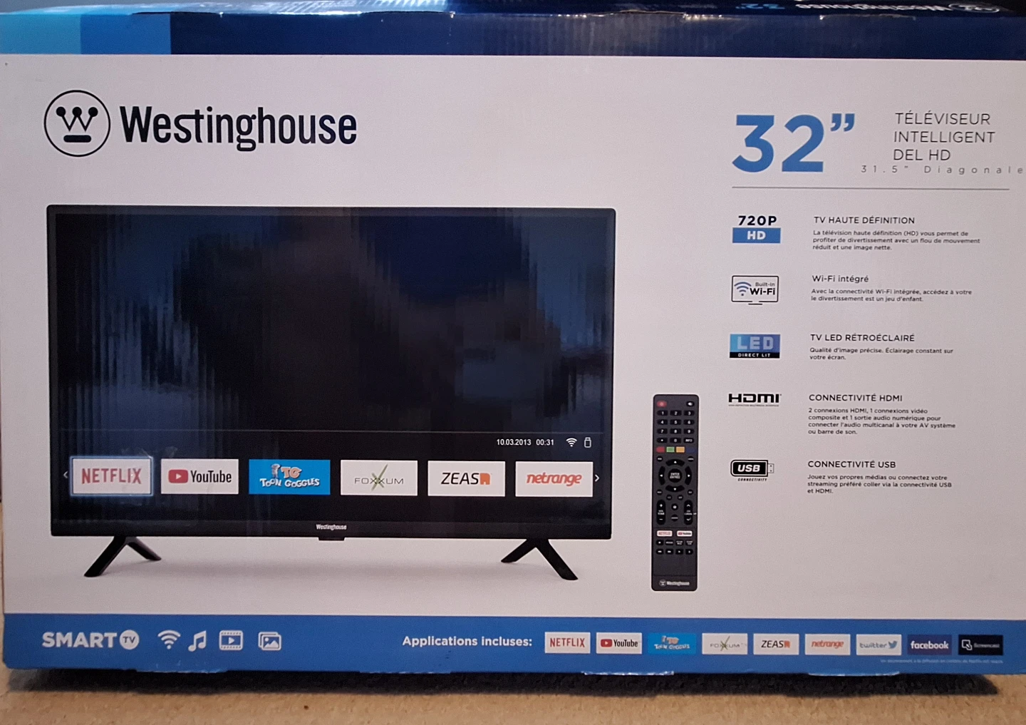 🥕 Westinghouse 32" Smart HD LED TV