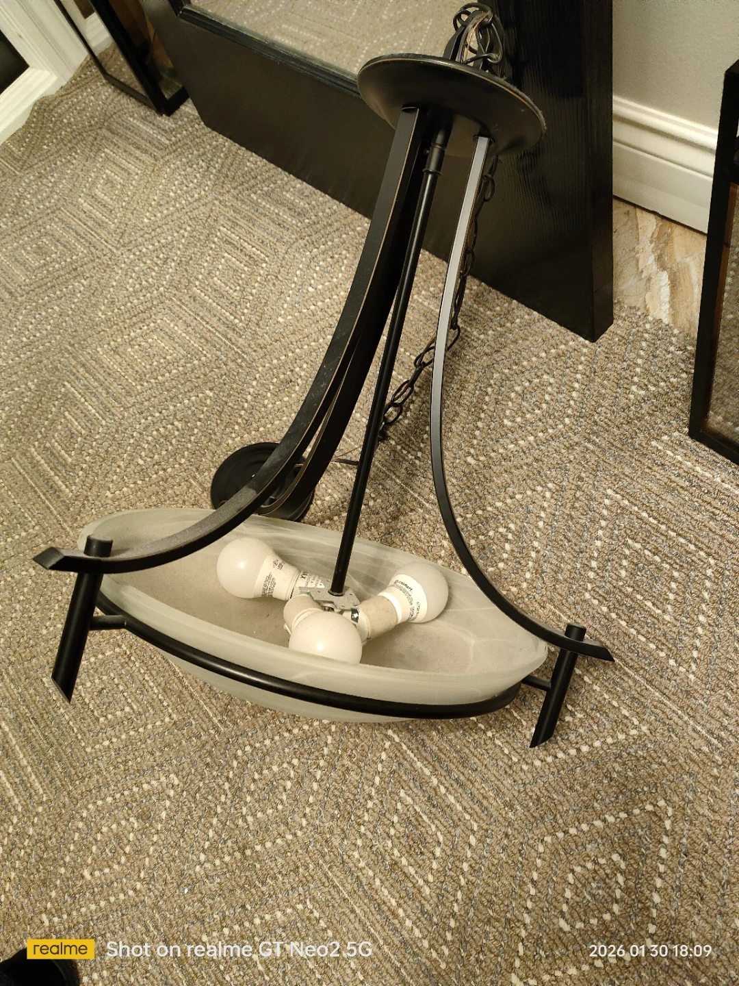 Black Chandelier Pendant Light Fixture - photo 2