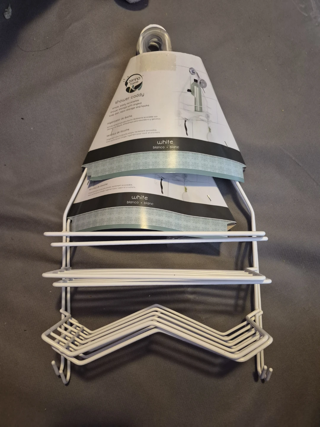Zenna Home White Shower Caddy