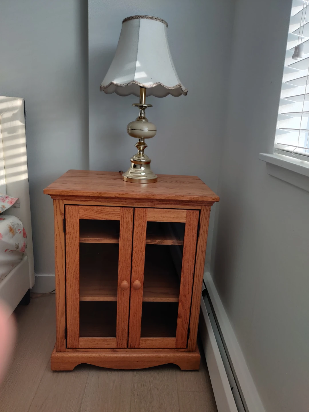 Vintage - Rolling Cabinet - Oak wood
