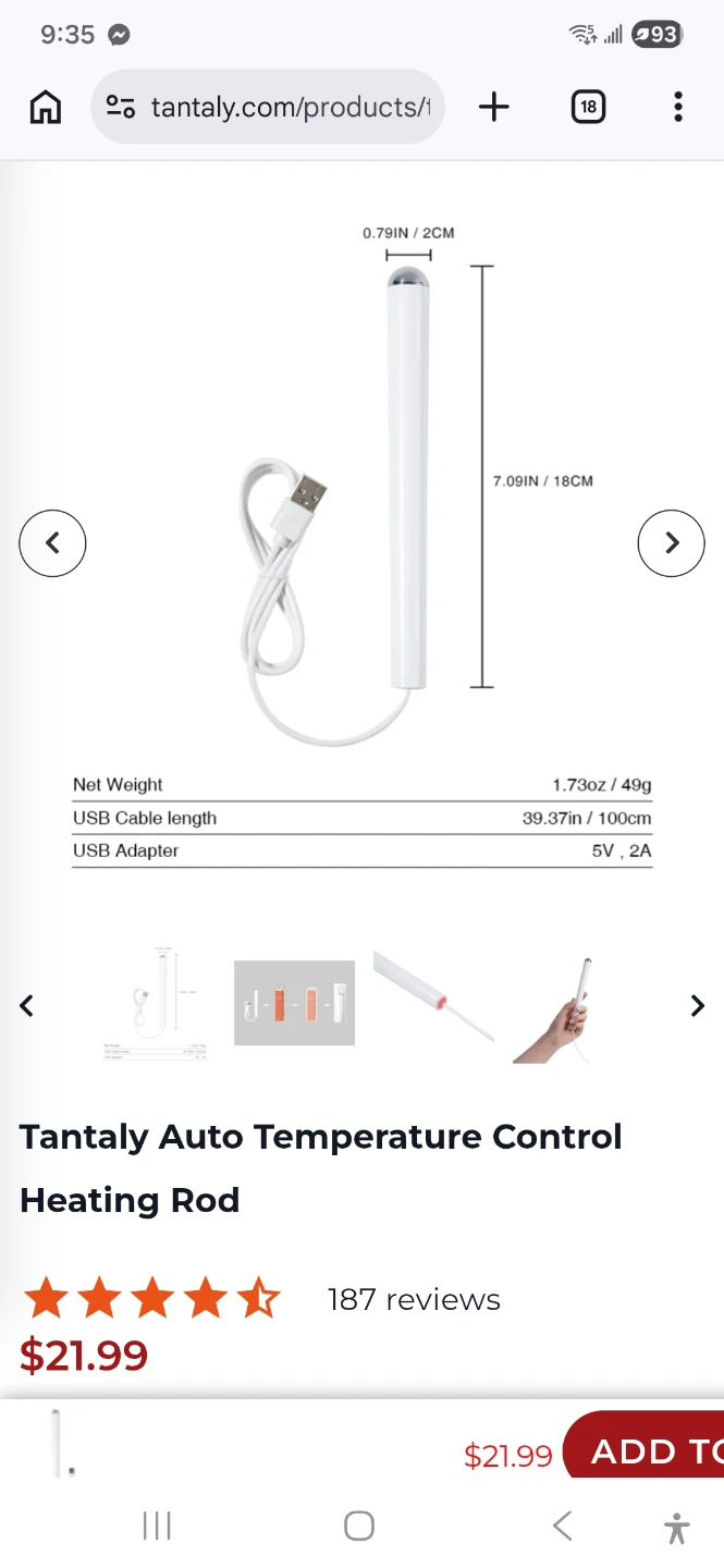 Tantly Auto Temperature Control Heating Rod - photo 2