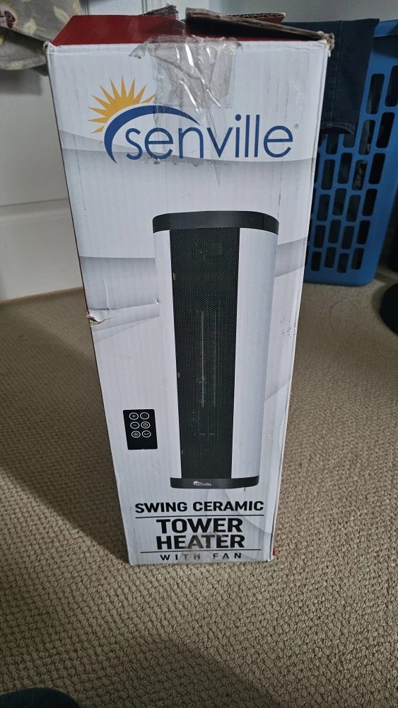 Senville Swing Ceramic Tower Heater with Fan