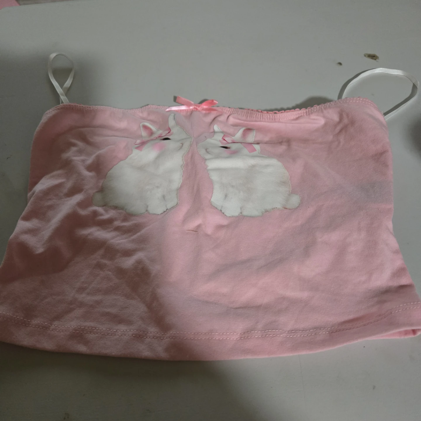 Pink Camisole Top with Bunny Design - photo 3