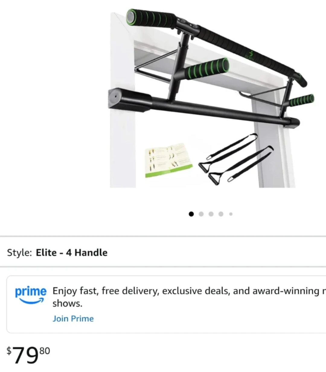 BODYROX Elite 4 Handle Pull Up Bar for Doorway