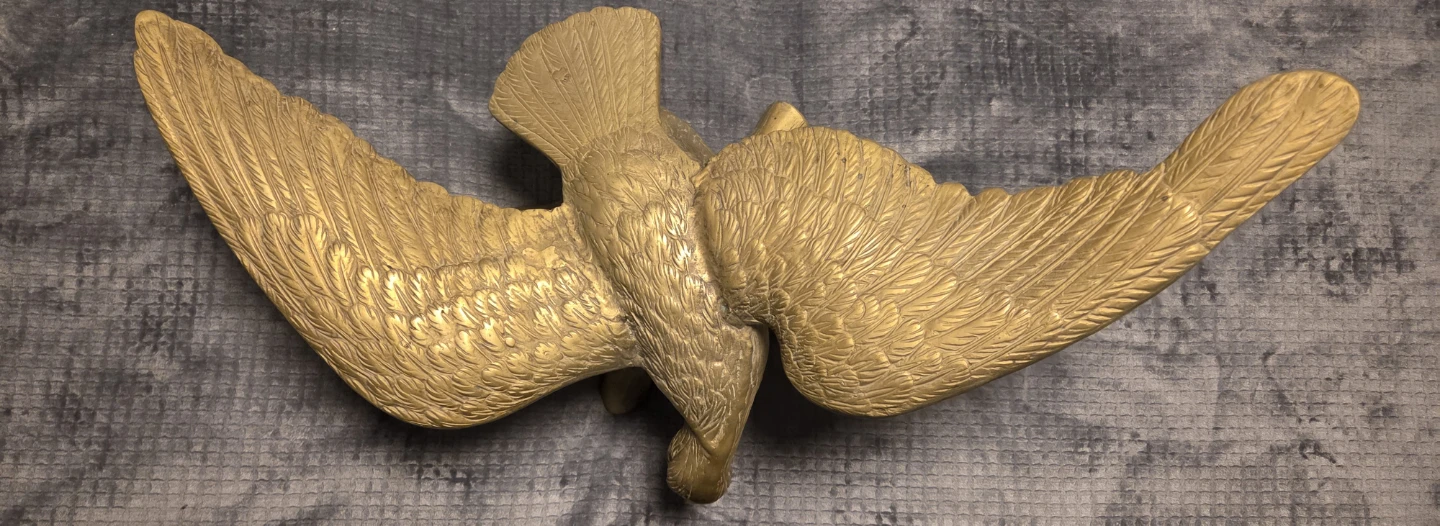 Brass Eagle Statue